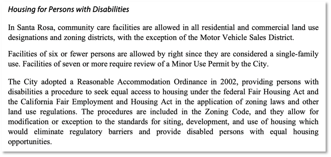 Housing for persons with disabilities info