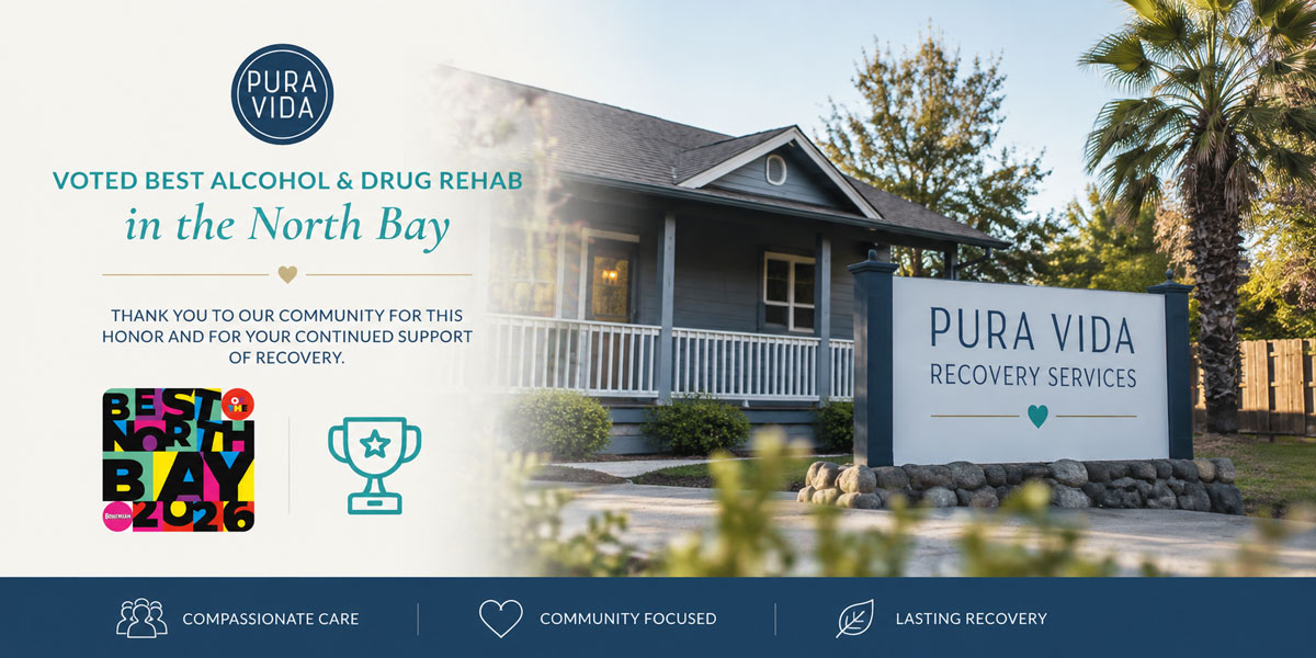 Pura Vida Named Best Alcohol & Drug Rehab in the North Bay